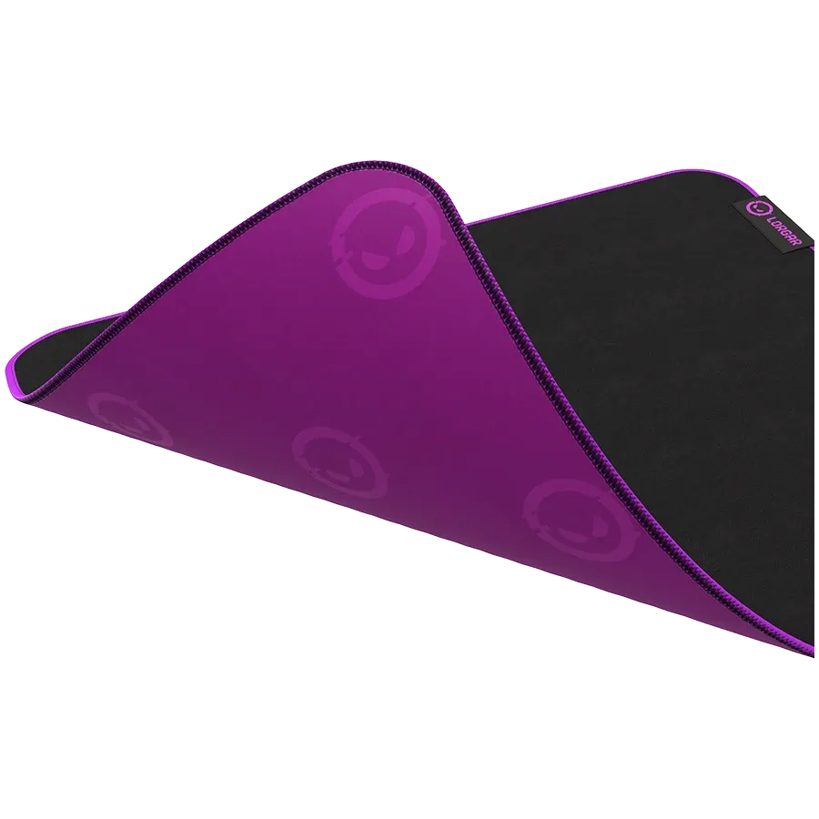 photo 5 - LORGAR Multispandex mousepad with purple rubber, Чёрный