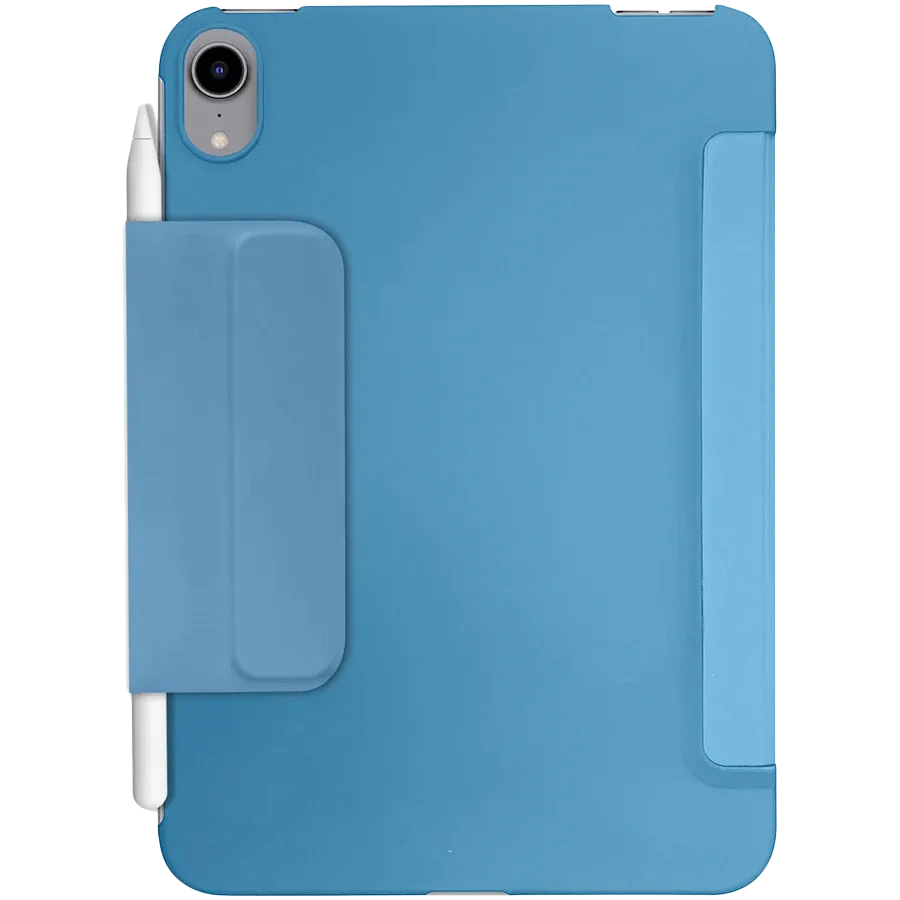 photo 5 - Обложка Smart Folio MACALLY Bookstand Синяя для iPad mini (6-го поколения)
