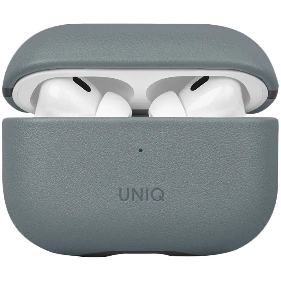 photo - UNIQ Чехол Lyden DS Leatherette  Washed Blue/Black для AirPods Pro (Gen. 2)