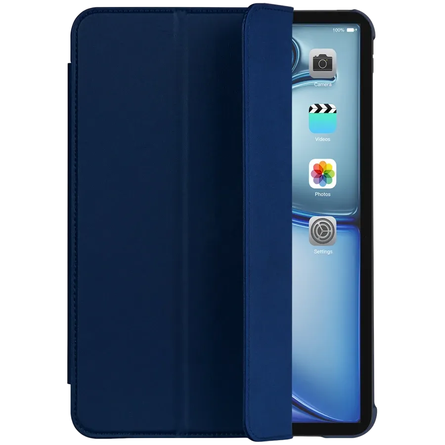 photo 2 - Чехол DECODED Smart Folio Slim из текстурированного силикона для iPad Air 11 (M2/M3), Peony Blue