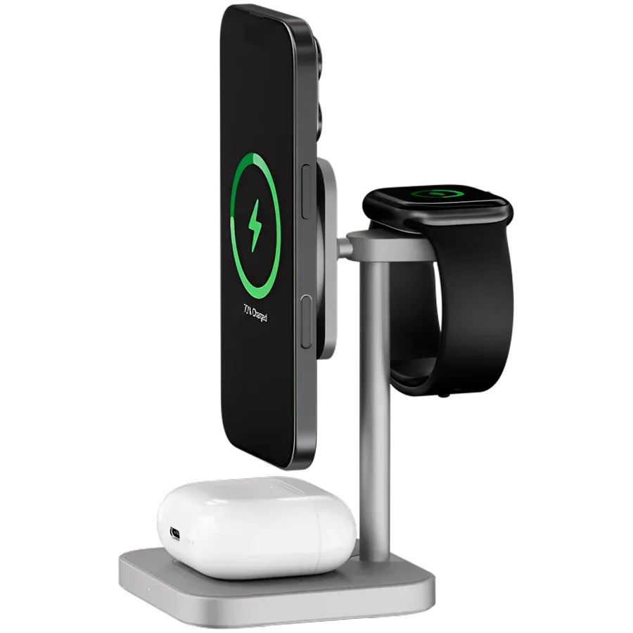 photo 6 - UBEAR Сымсыз зарядтағыш to Қысымды теңестіру жүйесі, 15, сұр кеңістік