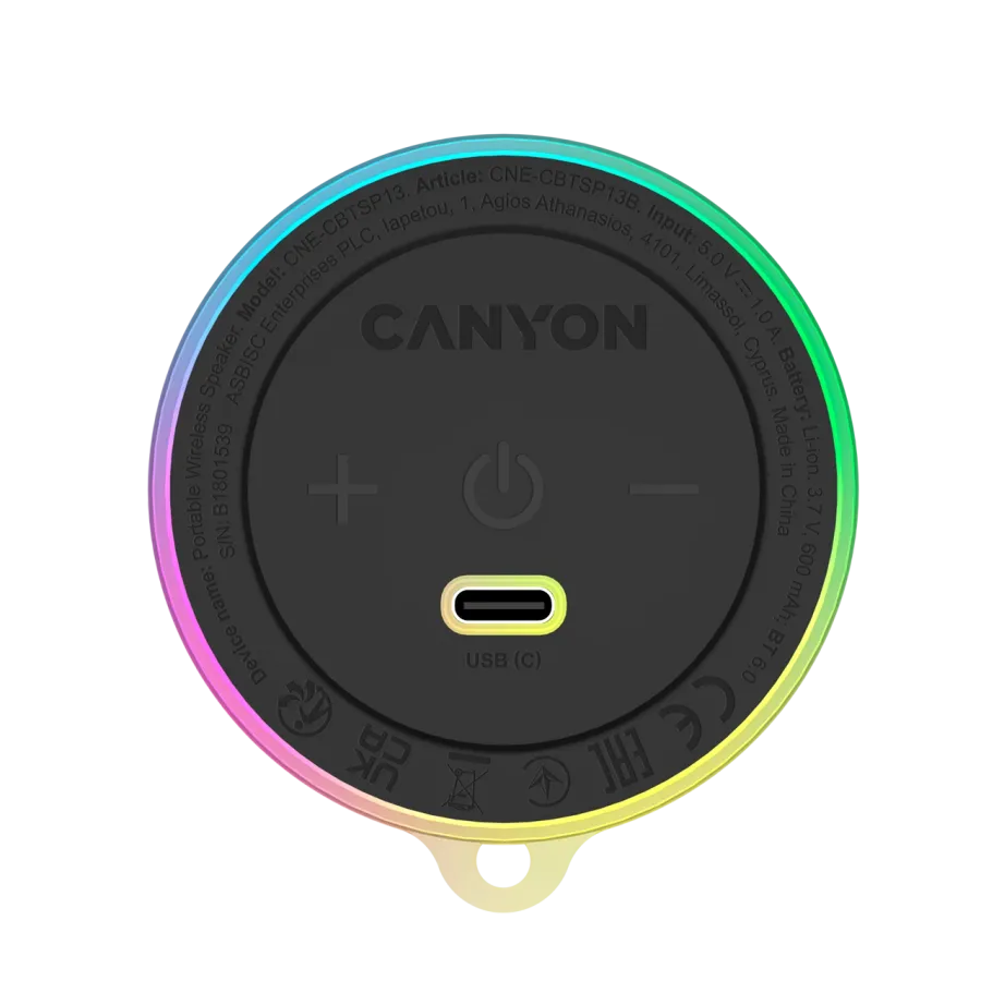 photo 1 - CANYON Portable Speaker, Black