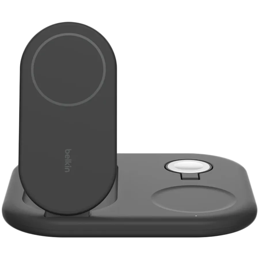 photo 1 - Беспроводное зарядное устройство Belkin 3в1 Magnetic Foldable iPhone/Watch/AirPods Qi2 15W, Black (WIZ029VFBK)