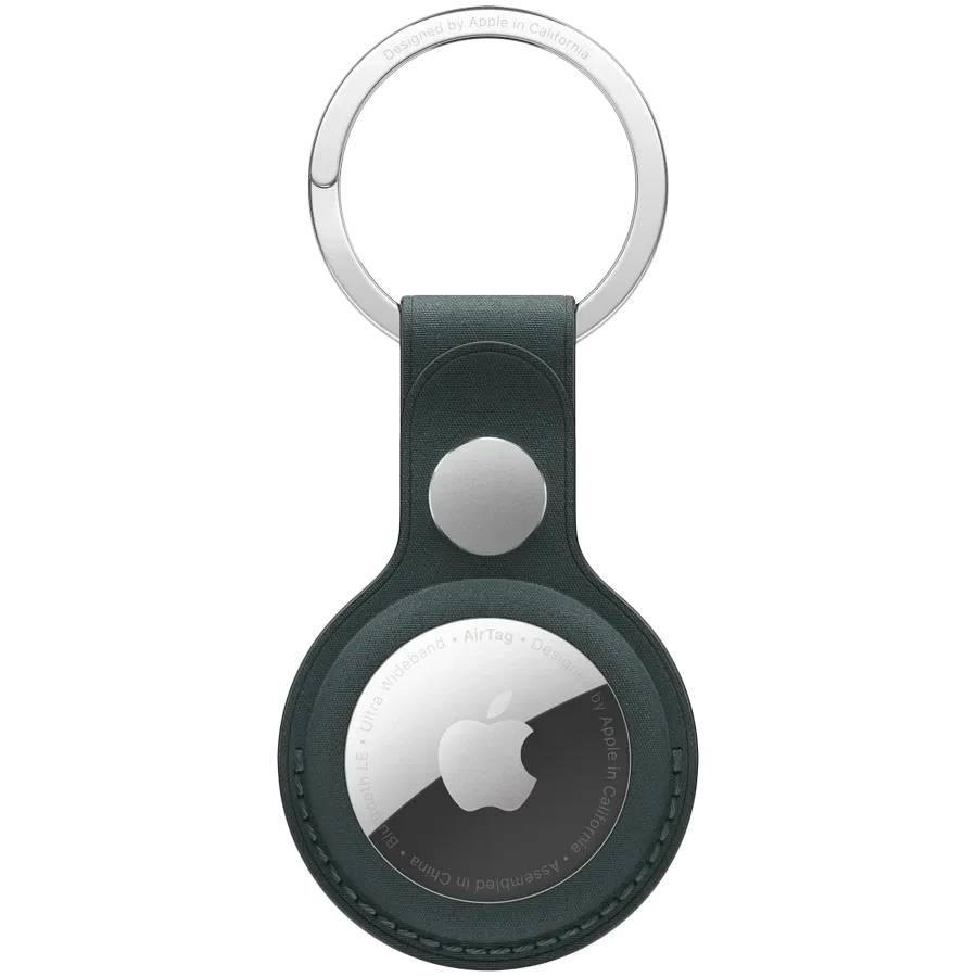 photo 1 - Apple  за AirTag, Dark GreenFineWoven Key Ring