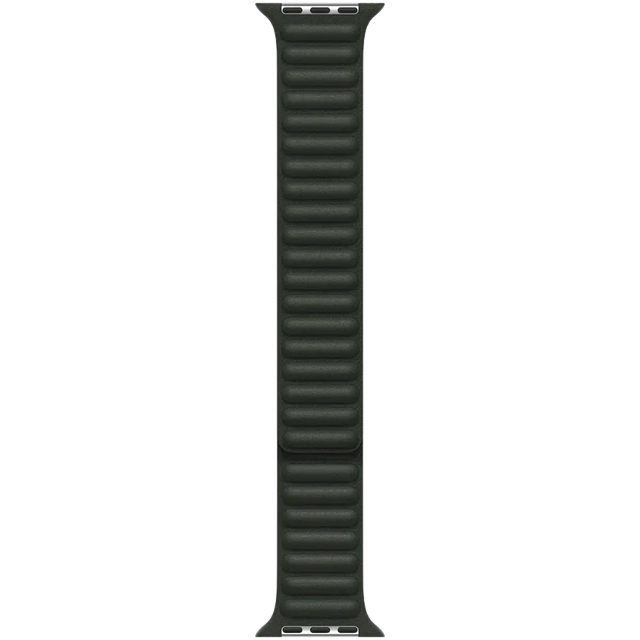 photo 2 - Apple Leather Link Band for Apple Watch 42/44/45 mm, Size S/M, Sequoia Green