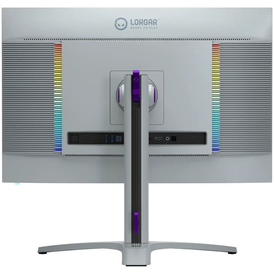 ЖКИ-монитор LORGAR(27.0", 3840x2160, Fast IPS, 1 000 : 1, 1 000 000 : 1(DCR), 178/178, 1мс, DisplayPort/HDMI 2.1/USB (A)/USB (B)/USB (C)/Наушники, MM) Молочно-серый/черный – photo 5