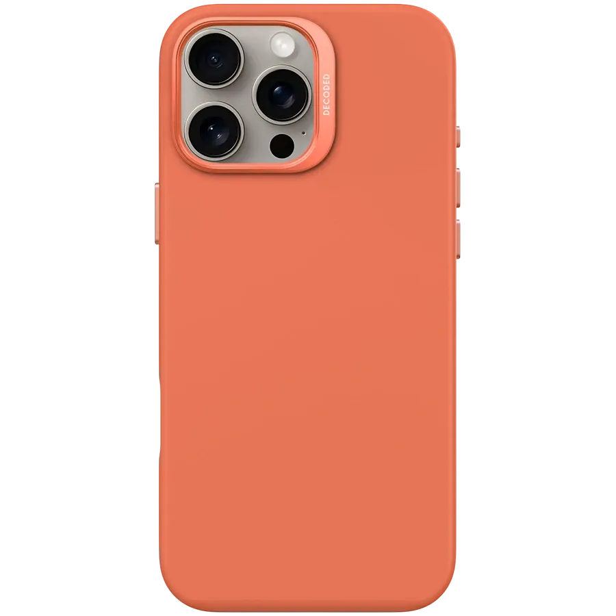 photo 1 - DECODED Case Silicone Case with MagSafe Sand Stone Pink for iPhone 16 Pro Max