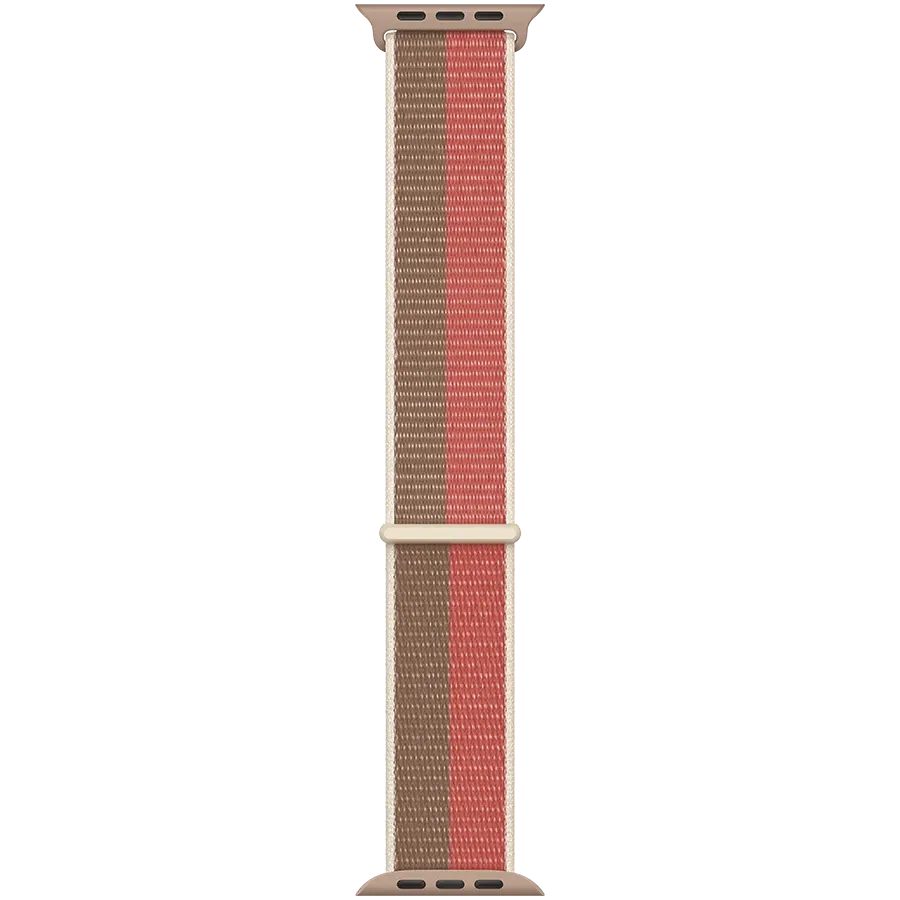 photo 2 - Apple 45mm Sport Loop - Regular Band for Apple Watch 42/44/45 mm, Pink Pomelo/Tan