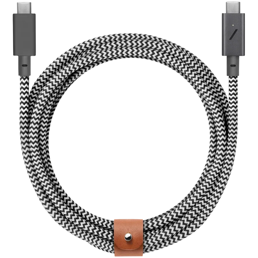 photo - Кабель NATIVE UNION USB-C to USB-C Pro 240W, 2.4m, Zebra