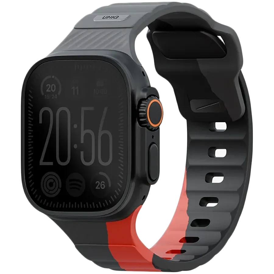 Band UNIQ Stride Designer Edition for Apple Watch, 49/46/45/44 mm, Charcoal rossored – photo 1