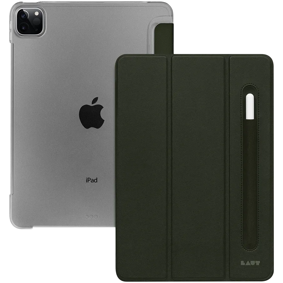 photo 1 - Обложка Smart Folio LAUT HUEX Военный зеленая для iPad Air (4-го поколения)
