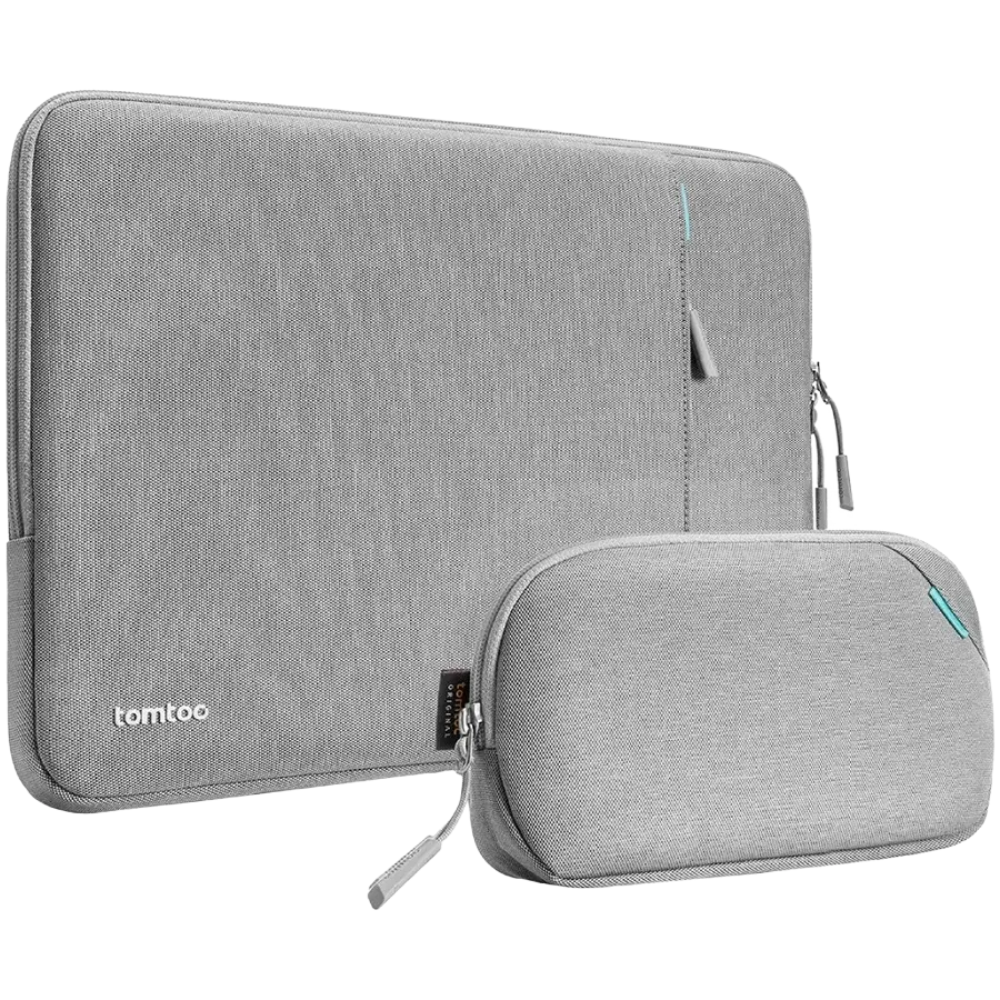 photo - TOMTOC Պայուսակ Defender-A13 Laptop Sleeve Kit (2-in-1) 14"  Մոխրագույն for MacBook Pro 14/MacBook Air 13/MacBook Pro 13