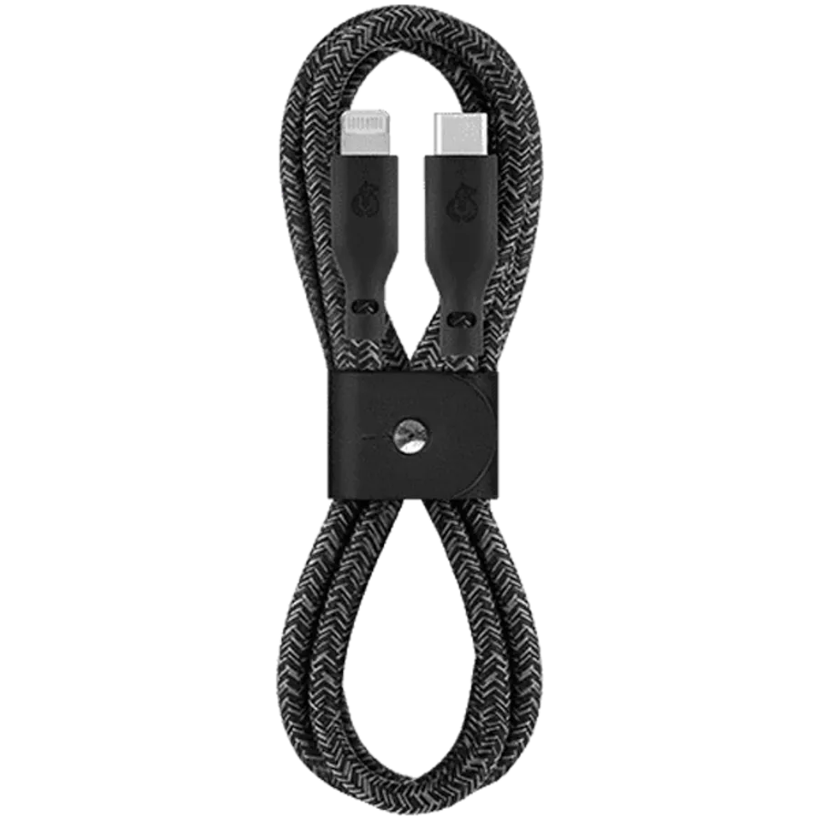 photo - UBEAR Кабель-переходник с USB-C на Lightning, Чёрный, 1.2м