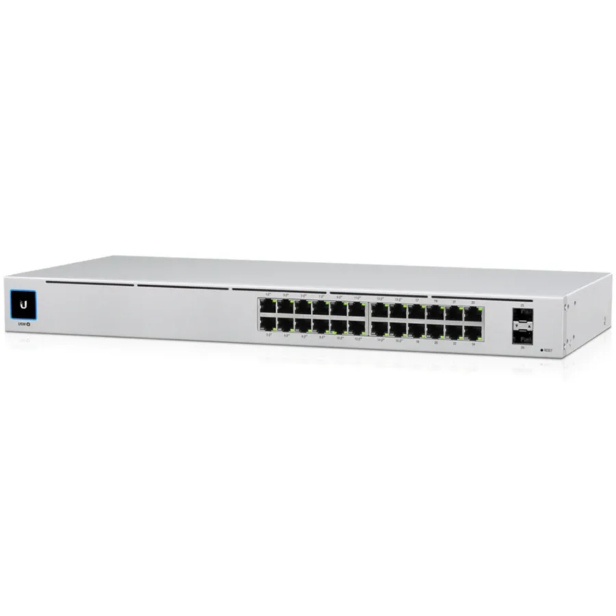 photo - Коммутатор Ubiquiti UniFi USW-24-PoE, 24 порта, Белый
