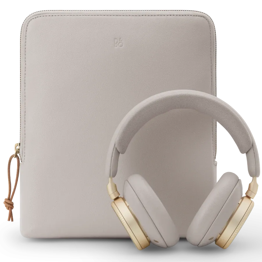 photo 1 - Leather Pouch for Beoplay H100, Hourglass Sand