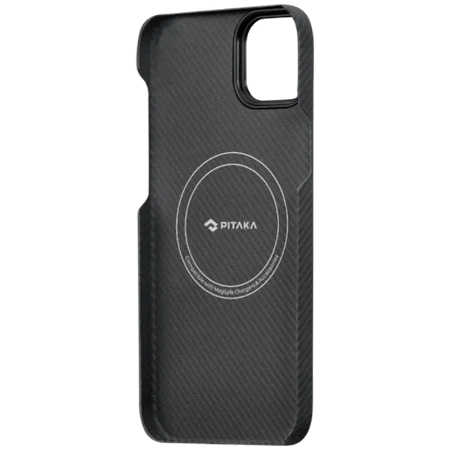 photo 3 - PITAKA Қаптар MagEZ Case 3 with MagSafe Twill Black/Grey for iPhone 14