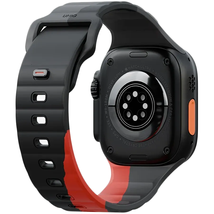 Band UNIQ Stride Designer Edition for Apple Watch, 49/46/45/44 mm, Charcoal rossored – photo 2