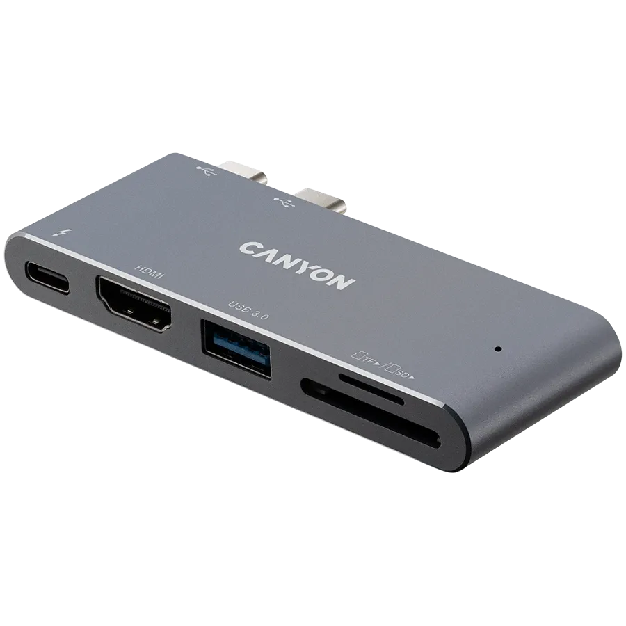 photo 2 - Док-станция CANYON Multiport Hub 5в1 Thunderbolt 3 (CNS-TDS05DG)