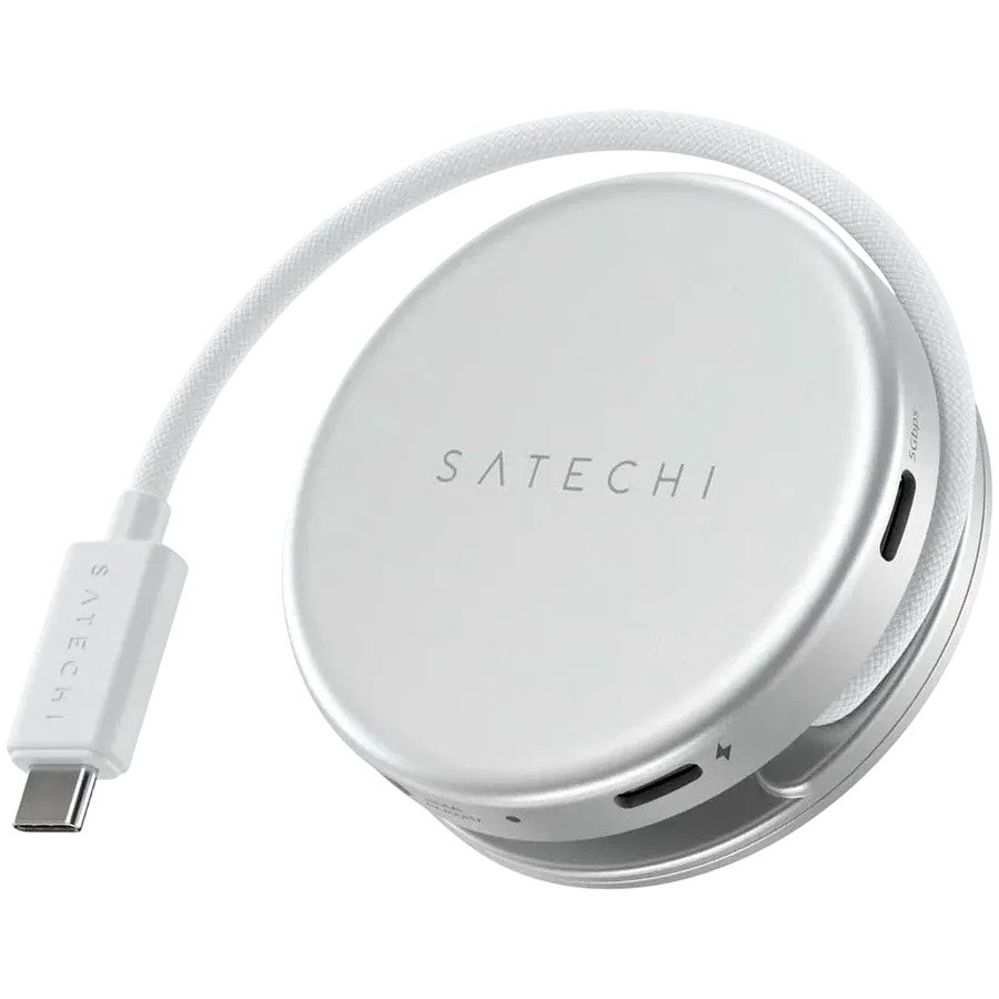 Многопортовый адаптер Satechi OnTheGo 5-в-1, Серебристый – photo 1