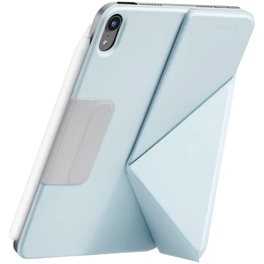 photo 2 - PITAKA Folio Case MagEZ Folio 2 Light Blue for iPad mini (A17 Pro)/Apple Pencil/mini (6th generation)
