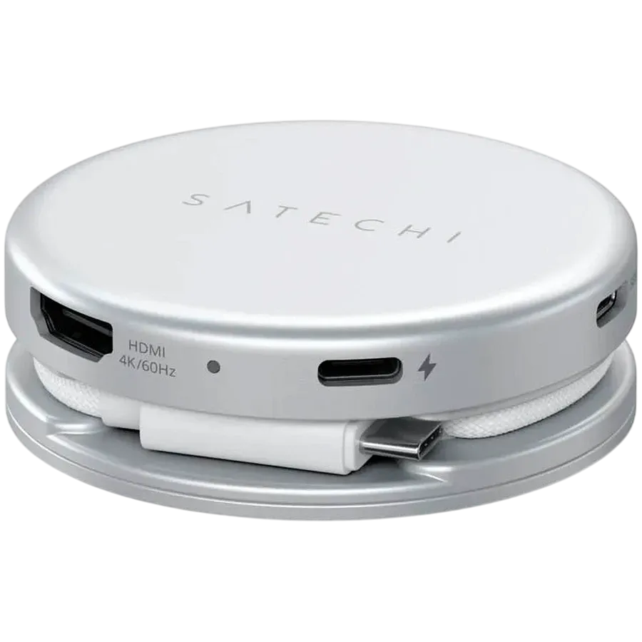 Многопортовый адаптер Satechi OnTheGo 5-в-1, Серебристый – photo 2