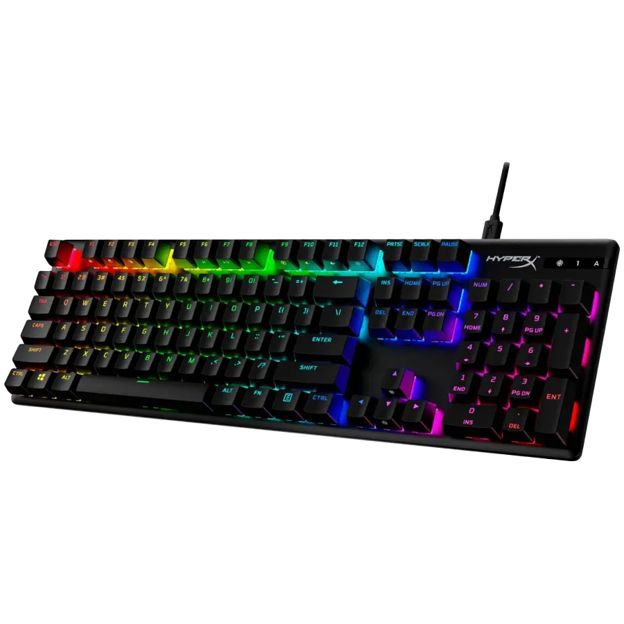 photo 2 - Tastatură pentru gaming HYPERX Alloy Origins PBT HX Aqua, Black