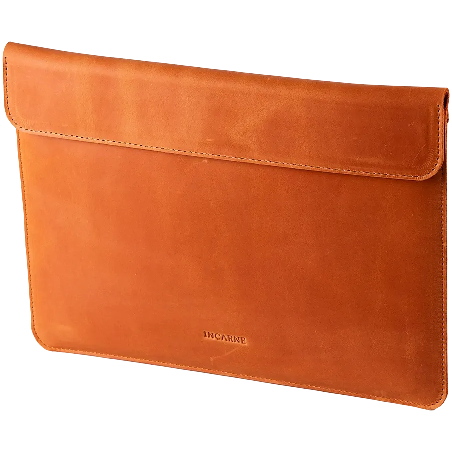 photo 2 - Чехол INCARNE Klouz Cognac для MacBook Air 13/MacBook Pro 13