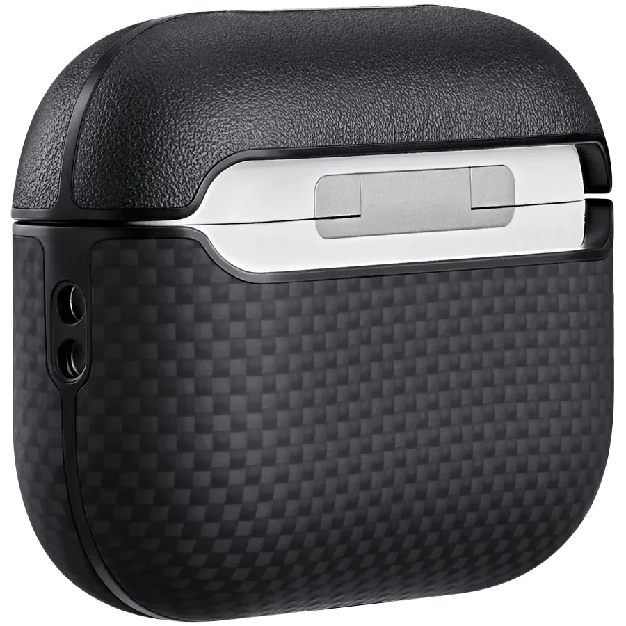 photo 3 - PITAKA Case Aramid Fiber Case with MagSafe Black/Gray for AirPods Pro (Gen3)