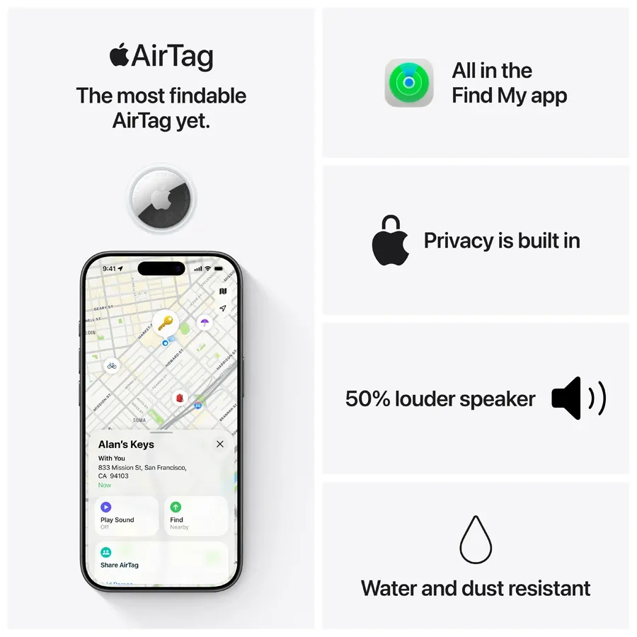 photo 5 - Apple AirTag (1 Pack), Model A2937