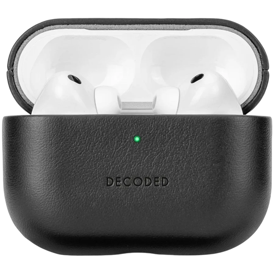 photo 1 - Чехол DECODED из кожи для AirPods Pro (Gen.3), Рубиновый красный