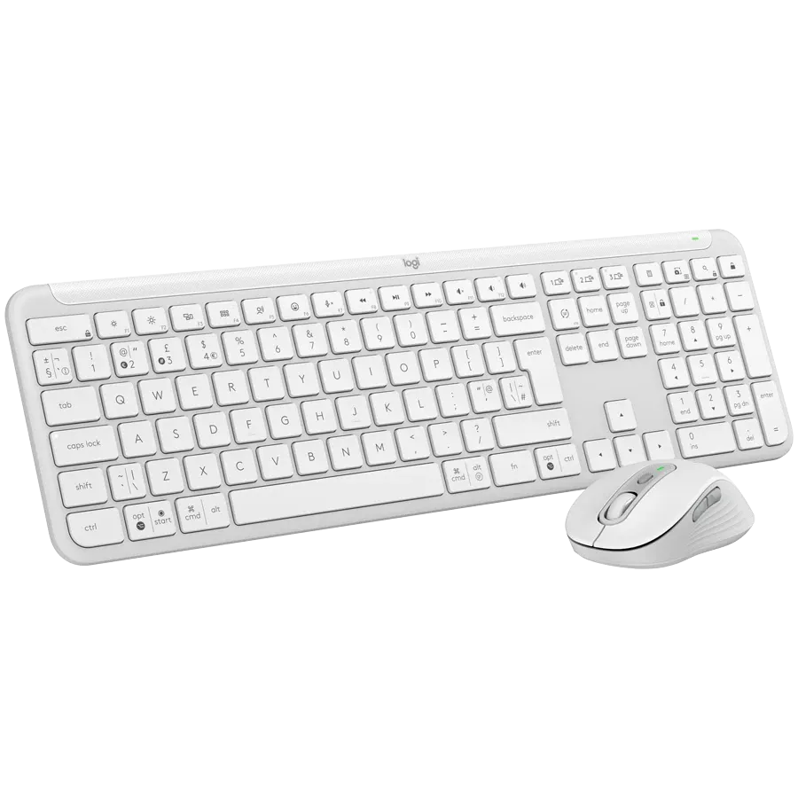 photo 3 - Комлект клавиатура и мышь LOGITECH Signature Slim MK950, Off-White (L920-012491)