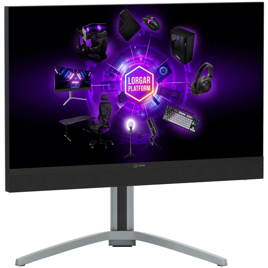 ЖКИ-монитор LORGAR(27.0", 3840x2160, Fast IPS, 1 000 : 1, 1 000 000 : 1(DCR), 178/178, 1мс, DisplayPort/HDMI 2.1/USB (A)/USB (B)/USB (C)/Наушники, MM) Молочно-серый/черный – photo 4