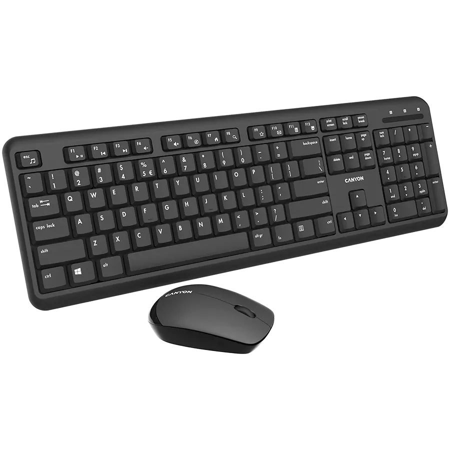 photo 2 - Комплект клавиатура+мышь беспроводная CANYON (CNS-HSETW02)