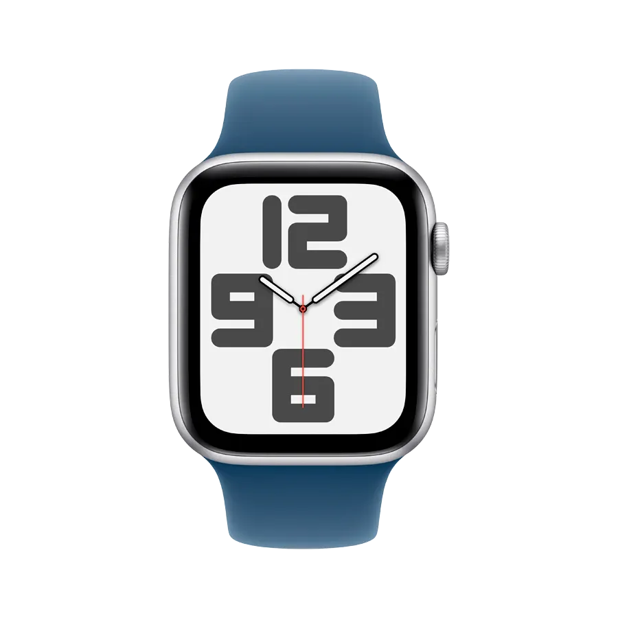 photo 2 - Apple Watch SE GPS Gen.2 (2024),  Спортивный ремешок из денима, M/L, 40мм, Серебристый