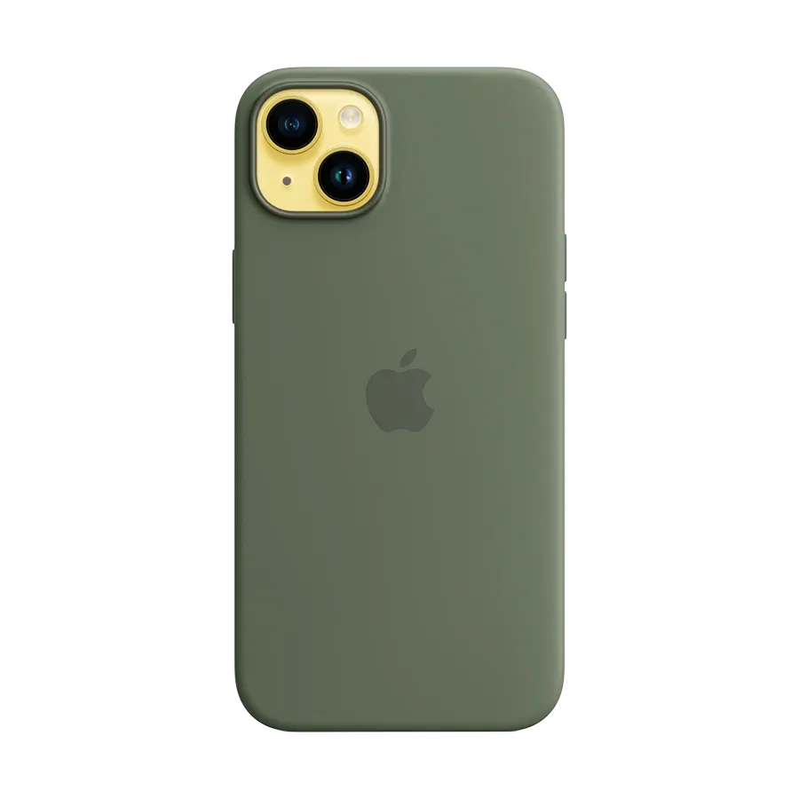photo - Силиконовый чехол Apple с MagSafe для iPhone 14 Plus, Оливковый