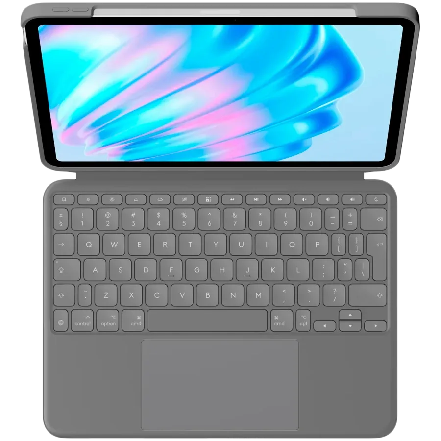 photo 2 - Чехол-клавиатура LOGITECH Combo Touch iPad Air 11-inch (M2)-OXFORD GREY-US-INTNL-IPAD AIR 11 M2/3,IPAD AIR 5