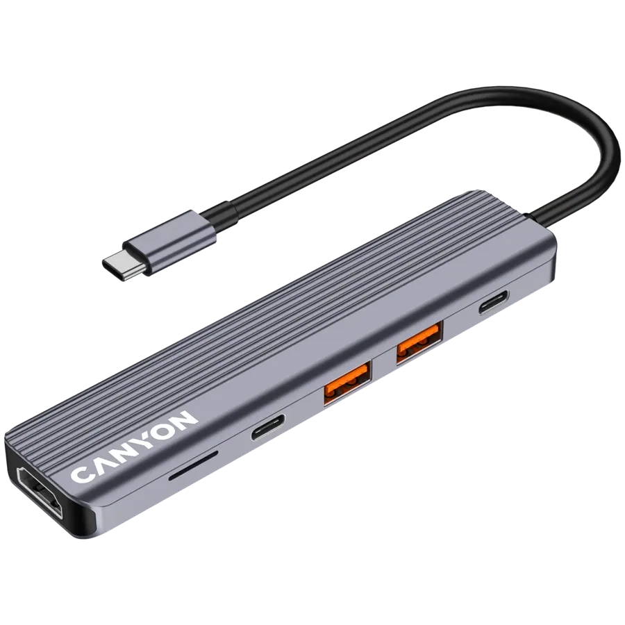 photo 3 - CANYON 6in1 USB C hub, Gray