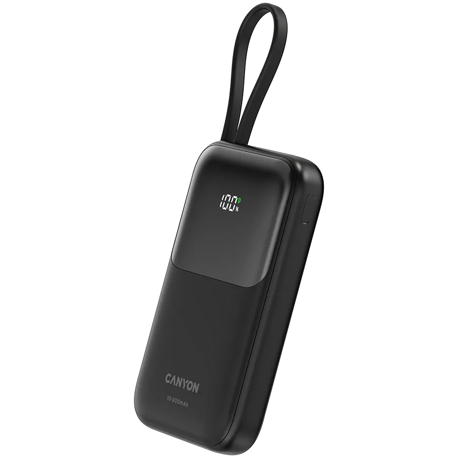 photo 2 - Портативное зарядное устройство CANYON OnPower 101, 10000 мА·ч, Чёрный