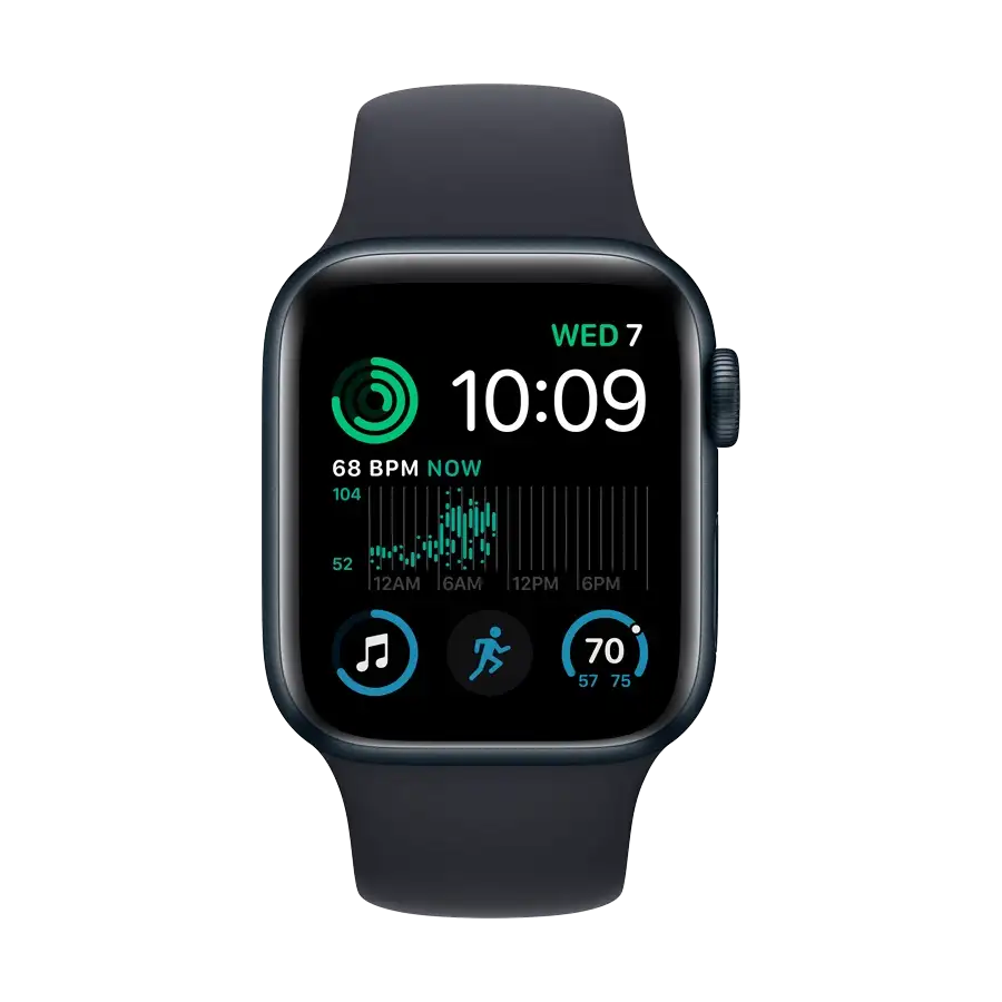 Apple Watch SE GPS Gen.2, Midnight Sport Band, 40mm, Midnight – photo 2