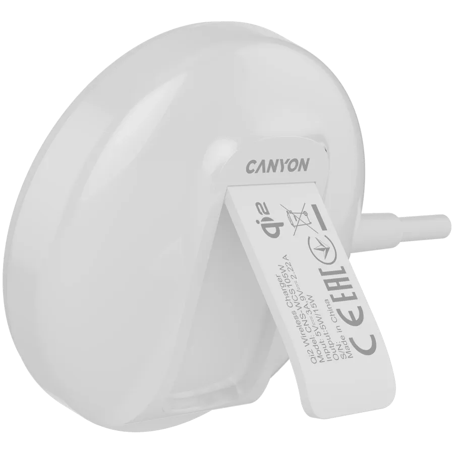 photo 4 - CANYON WS-105 Сымсыз зарядтағыш, 15 Вт, Ақ