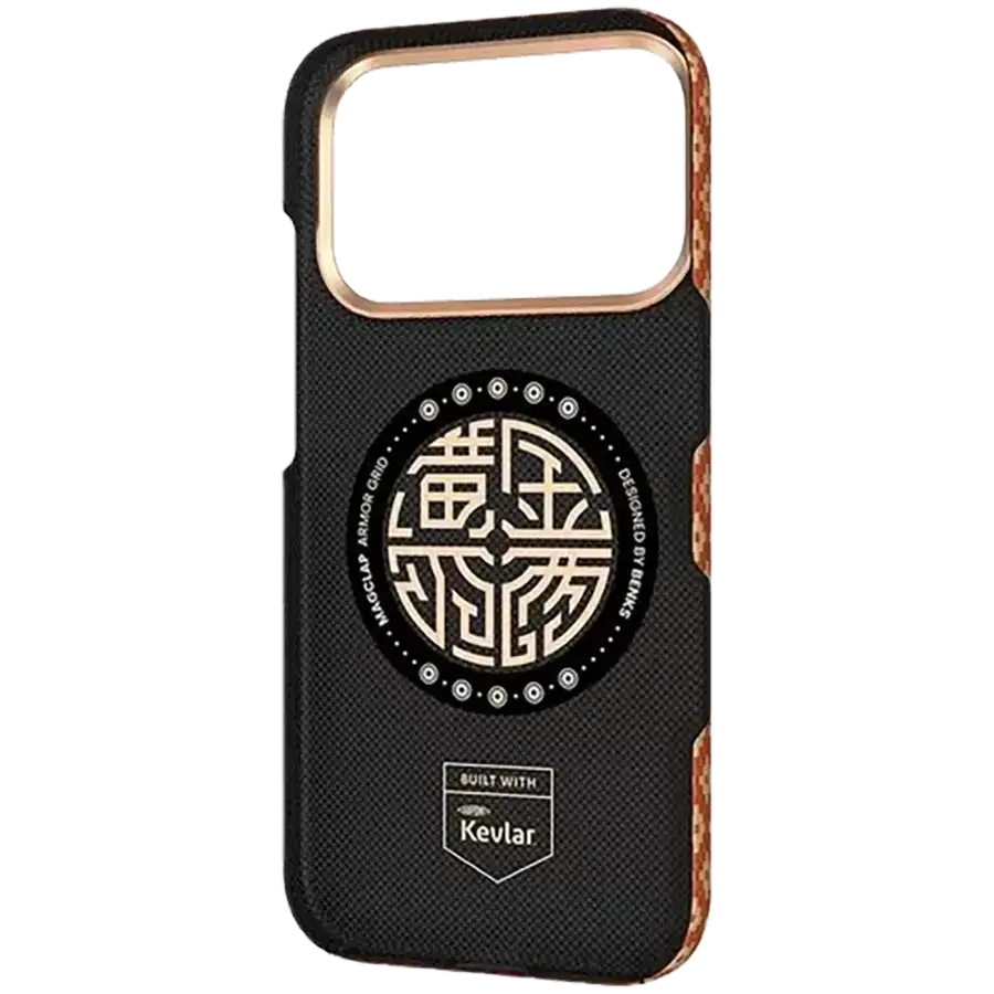 Husă BENKS ArmorGrid cu MagSafe pentru iPhone 17 Pro Max, Fortune Orange – photo 4