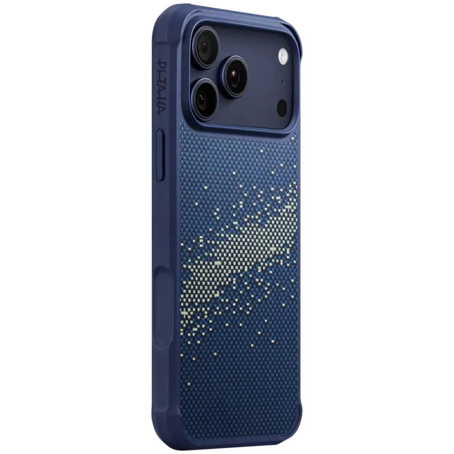 photo - PITAKA Захисний чохол Aramid ProGuard with MagSafe Milky Way Galaxy для iPhone 17 Pro