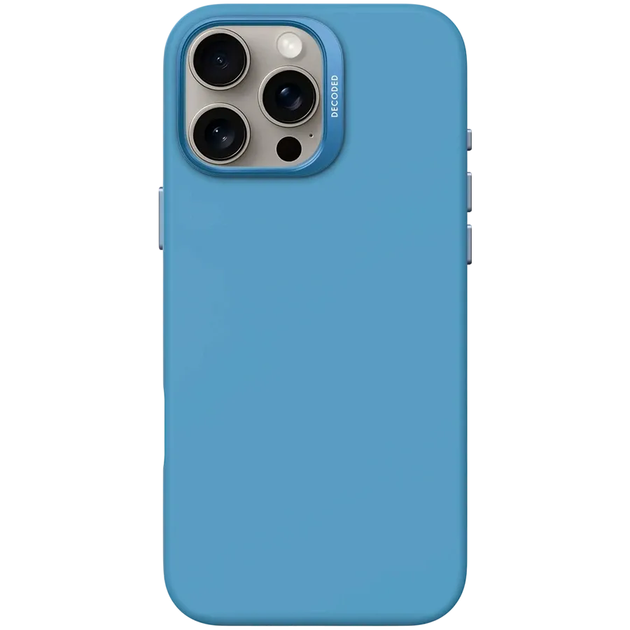 photo 1 - DECODED Case Silicone Case with MagSafe Air Blue for iPhone 16 Pro Max