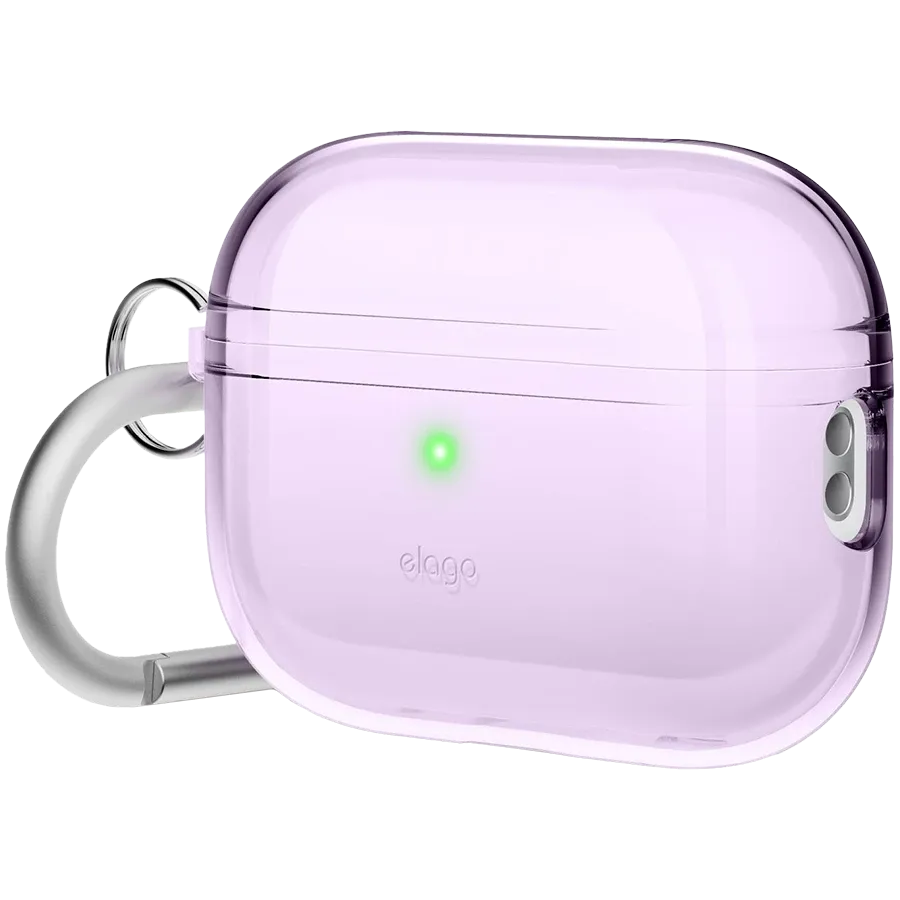 photo - Чохол ELAGO Clear Hang для Airpods Pro 2nd Gen, Deep Purple (EAPP2CL-HANG-DPU)