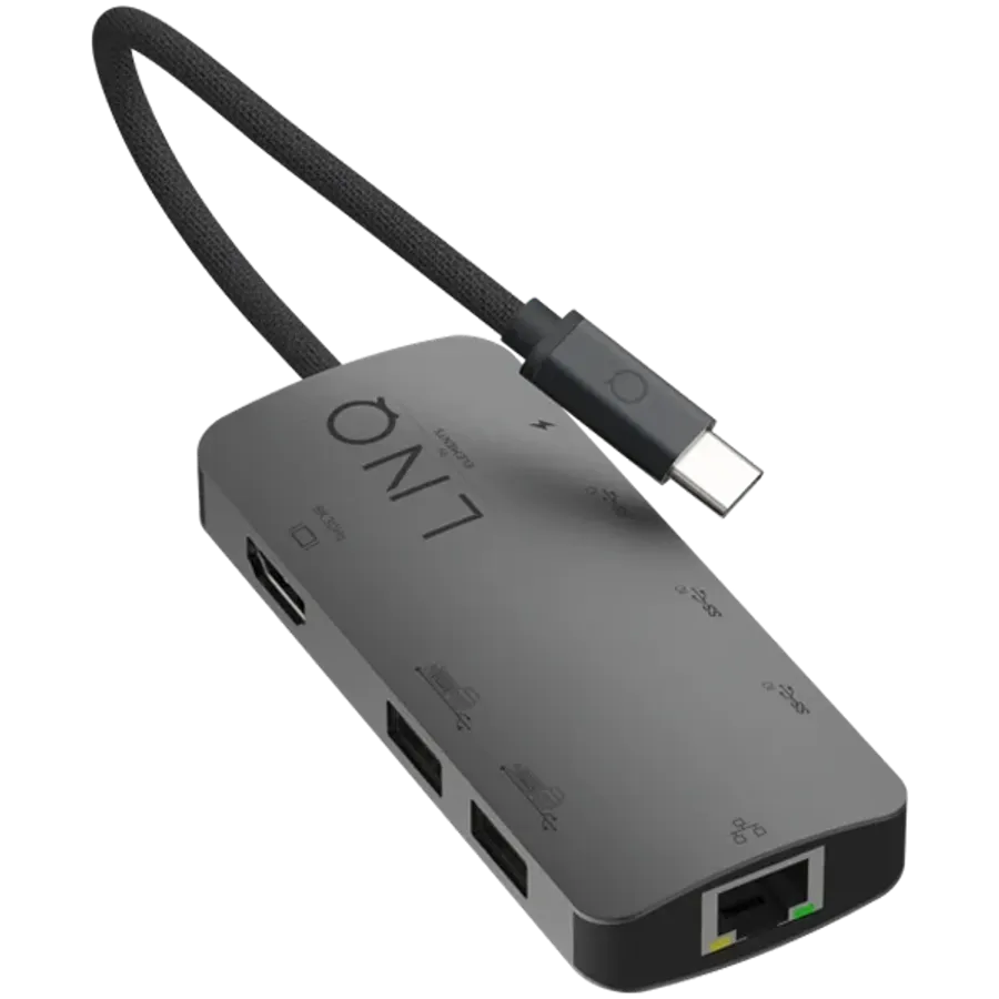 photo 2 - LINQ 8in1 8K PRO USB-C Multiport Hub, Gray