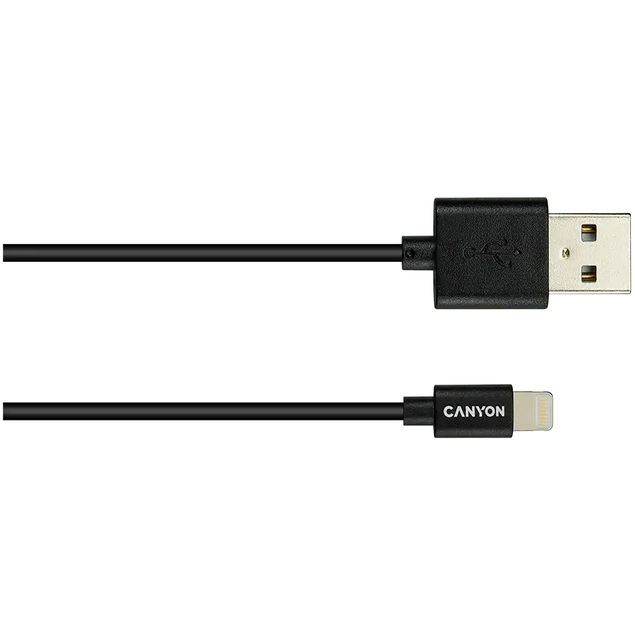 Кабель CANYON Lightning - USB MFI 1м Black – photo 2