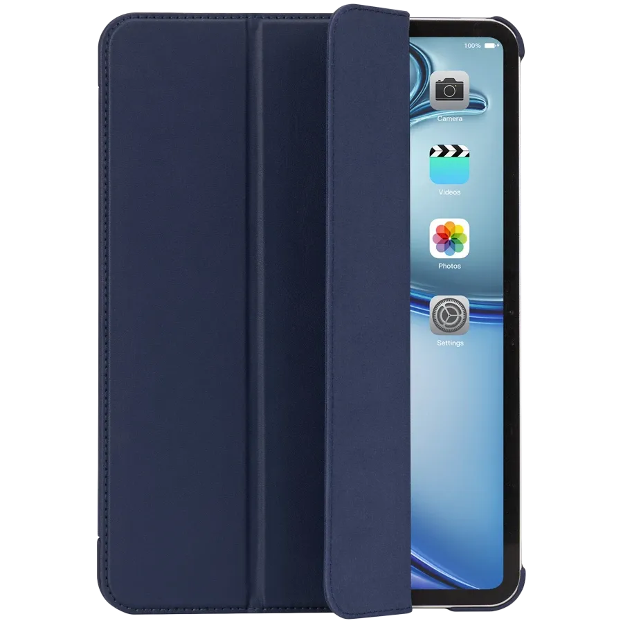 photo 2 - Чехол DECODED Smart Folio Slim из текстурированного силикона для iPad Air 13 (M2/M3), Navy Peony