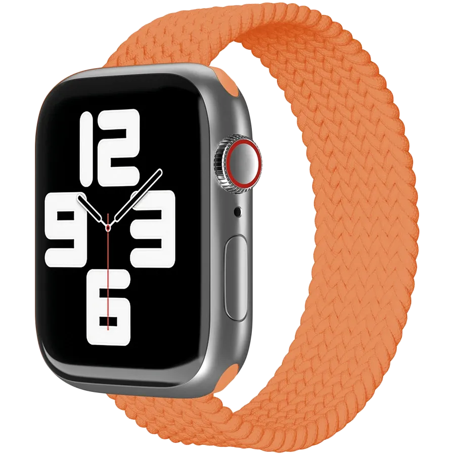 photo 1 - Ремешок VLP Woven из нейлона для Apple Watch 42/44/45 мм, Оранжевый