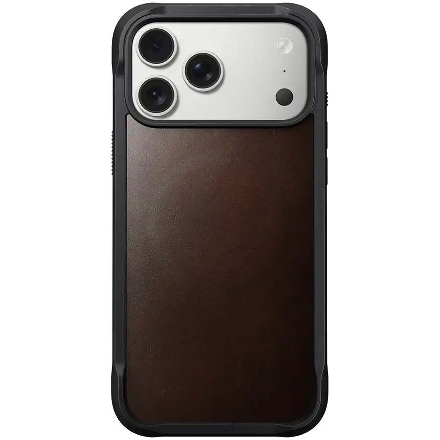 Чехол NOMAD Rugged Leather Horween с MagSafe для iPhone 17 Pro Max, Rustic Brown – photo 1