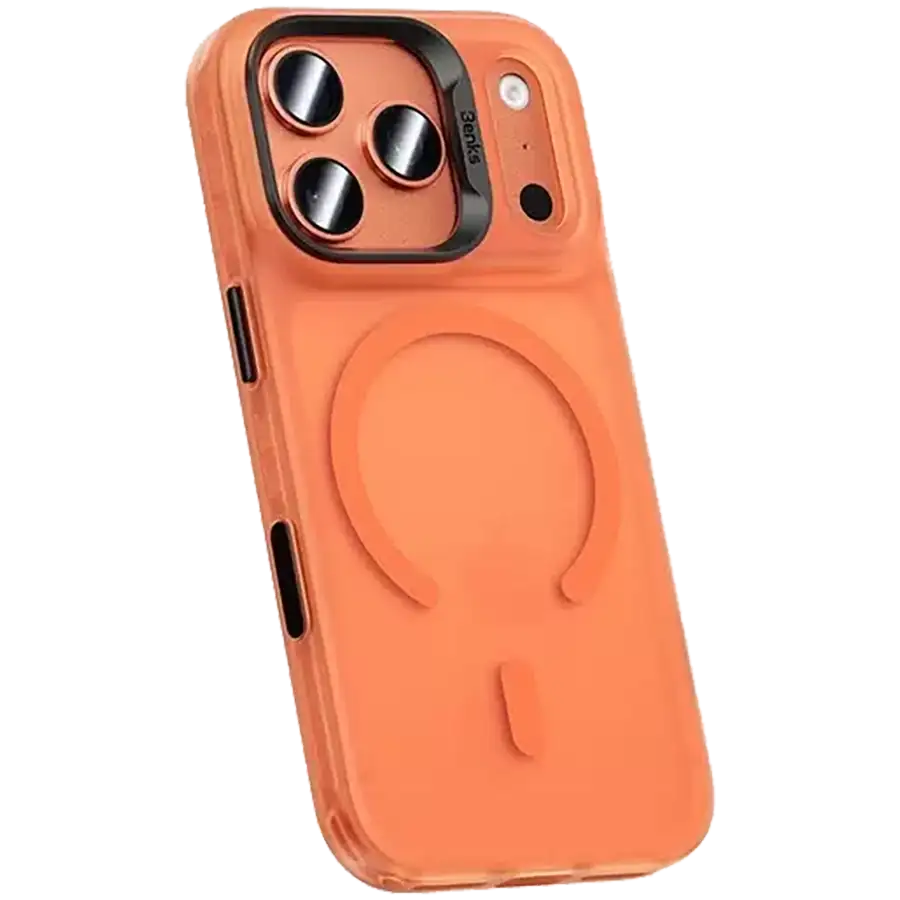 Husă BENKS Lucid Armor Magnetic cu MagSafe pentru iPhone 17 Pro Max, Orange – photo 2